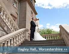 Hagley Hall wedding venue in Worcestershire