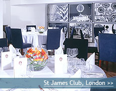 St James Club wedding venue in London